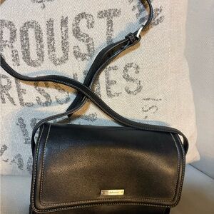 Liz Claiborne Black Leather Crossbody Bag